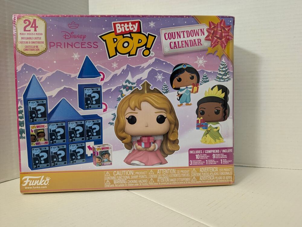 Funko Bitty Pop Disney Princess Advent Calendar NIB Holiday Countdown Castle Toy